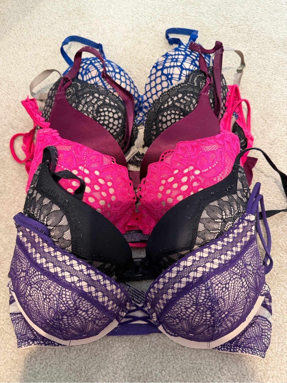 Women’s Victoria Secret Bombshell Bra - Lot of 6 All 32B